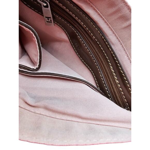 Ted Lapidus Fuchsia Bright Pink Shoulder Bag Handbag - Picture 5 of 5